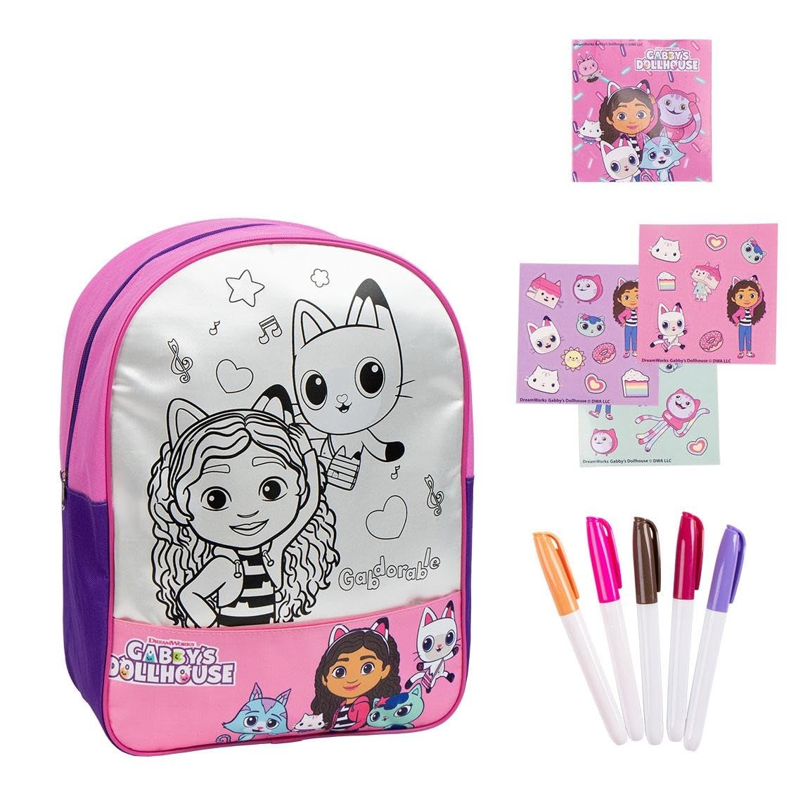 Cerdá Life's Little Moments Unisex Kinder Modell: 21 Cm Diy Set Gabby 'S Dollhouse Rucksack, Maße 30,0 X 38,0 X 14,0 Cm, Kinder, Modell 21, 30.0X38.0x14.0 Cm