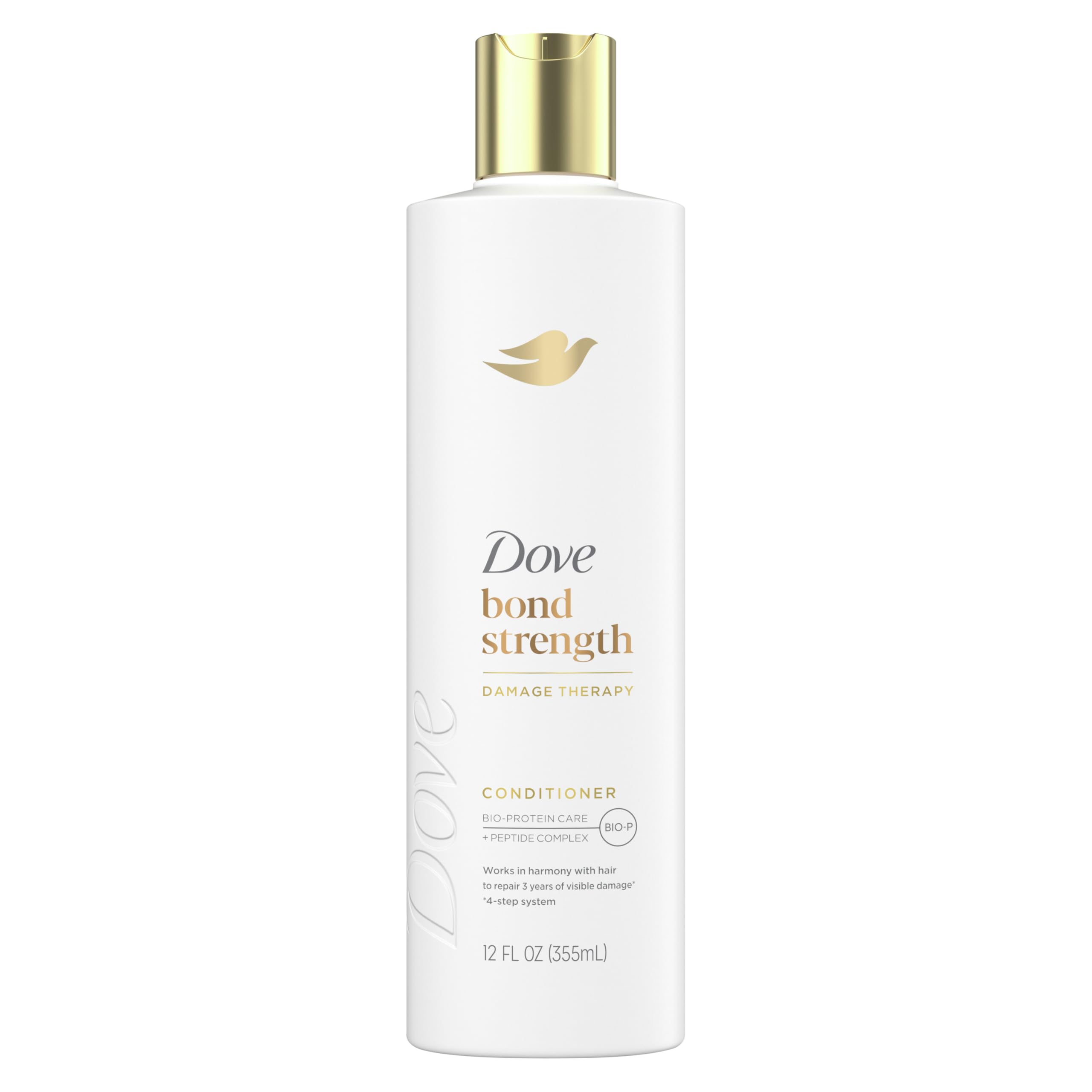 Dove Conditioner Bond Strength for Chemically Damaged Hair with Bio-Protein Care Technology and Peptide Complex 12 Fl Oz