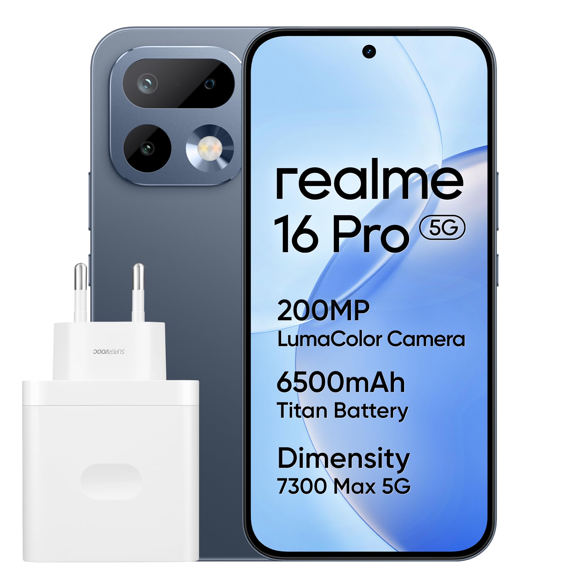 smartphone realme 16 pro grigio 8+256gb