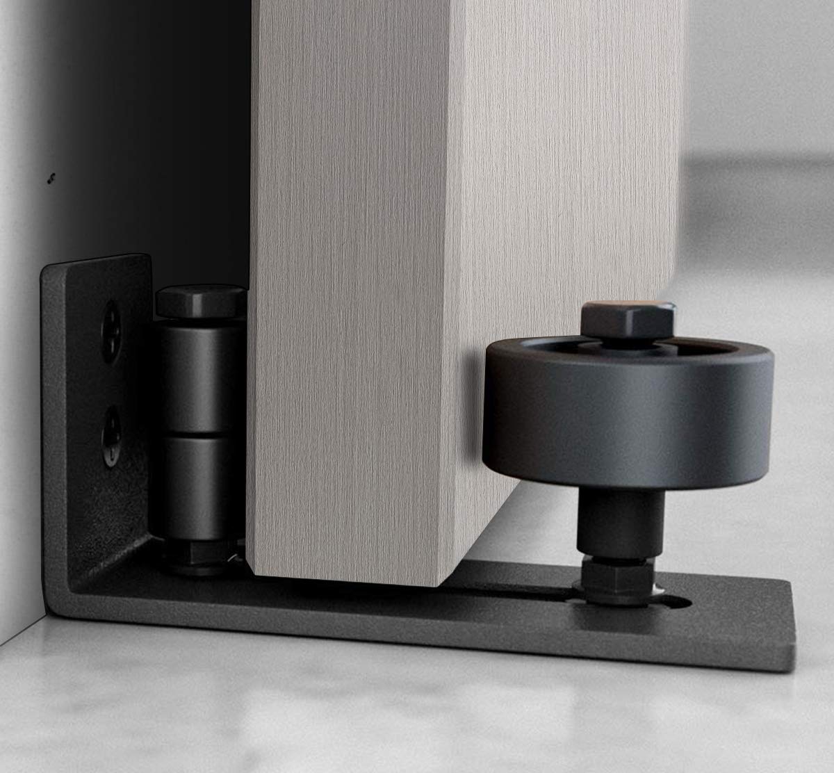 2 Guidi Porta Scorrevole Inferiori Ø8 Mm - Fermaporta Metallico Tono Rame - Foto 8