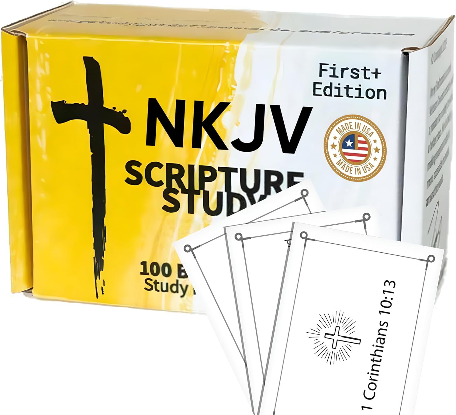 Agape Scripture Memory Cards 100 NKJV Bible Verse Flashcards, Adults & Kids, Perfect for Bible Study, Memorization, and Christian Education, Pocket-Sized, Durable, Faith Learning Gift (NKJV)