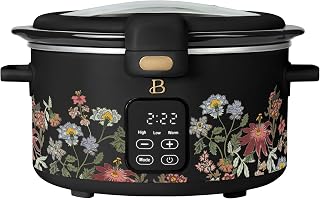 Beautiful 3 Qt Air Fryer with TurboCrisp™ Technology, Wildflowerby Drew Barrymore, Compact Countertop Air Fryer for Crispy Healthy Cooking, Nonstick Basket, Dishwasher-Safe, Oil-Less Frying