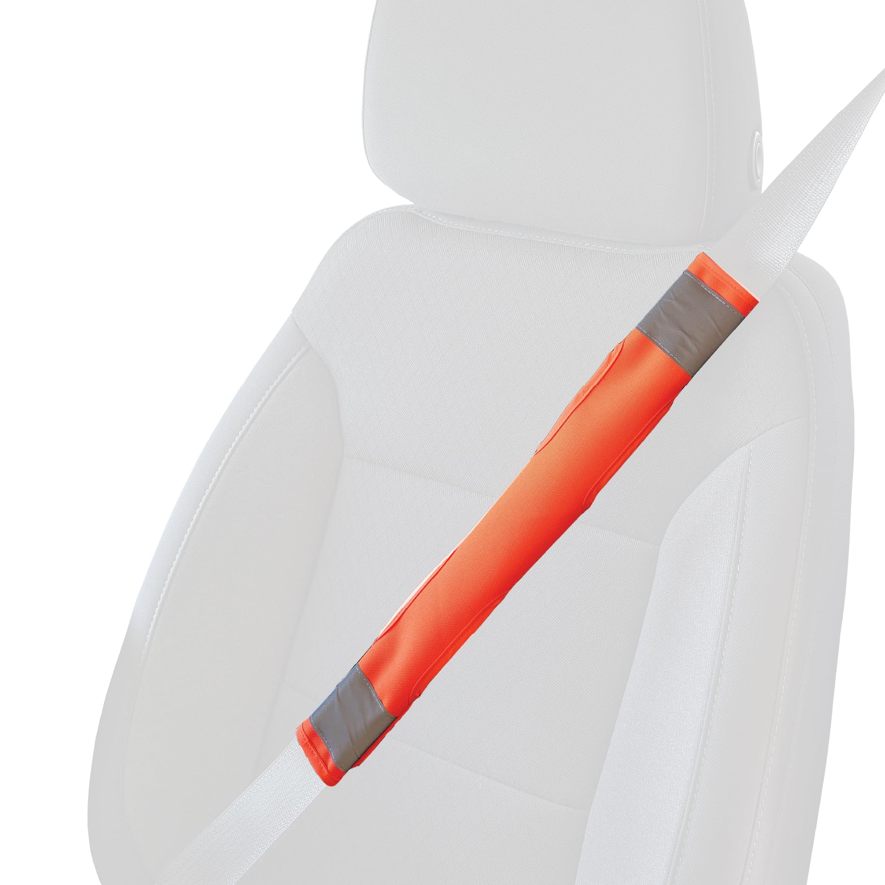 Ergodyne GloWear 8105 Universal Hi Vis Reflective Seatbelt Cover, 2-Pack