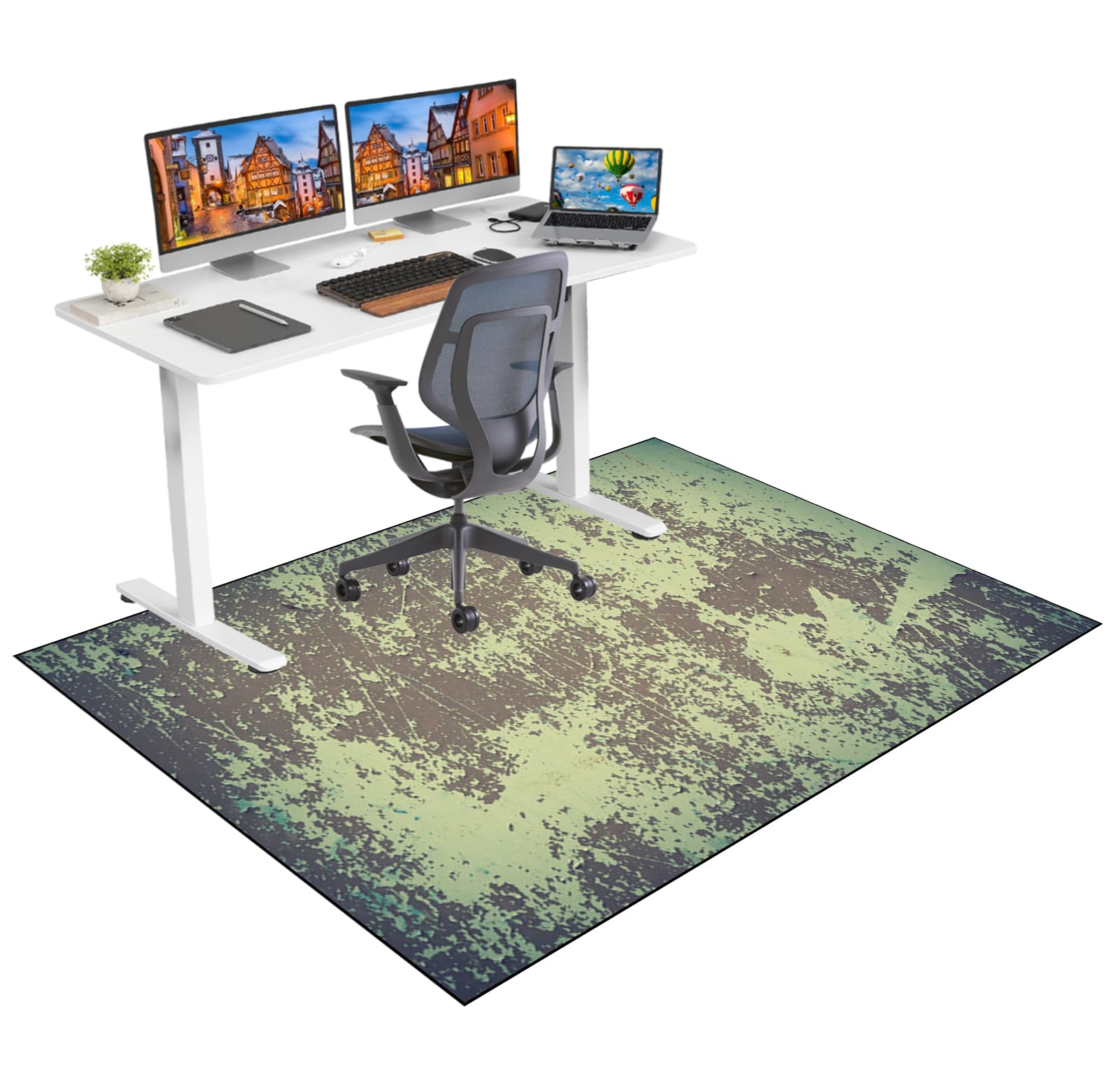 Office Chair Mats for Carpet Floor Gaming Desk Chair Mat for Rolling Chair Carpet Protector Chair Mat Hard Floor Protector Mat for Office Chair Large Computer Floor Mat for Gaming Chair 130 x 160 cm