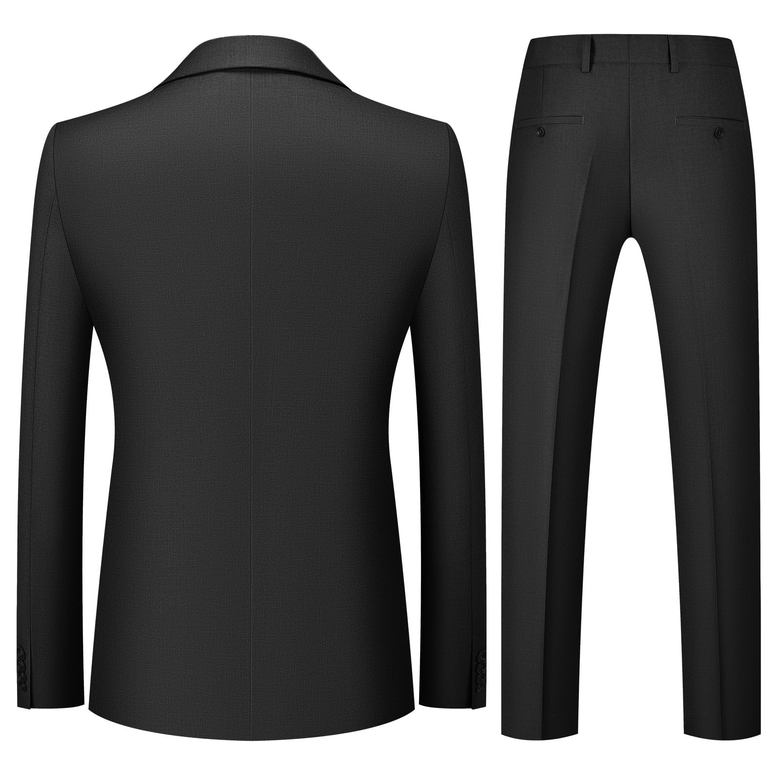 Costumes Hommes Slim Fit 3 Pièces à Deux Boutons Vests de Smoking Formel Mariage Suits Blazer Veste Gilet et Pantalon