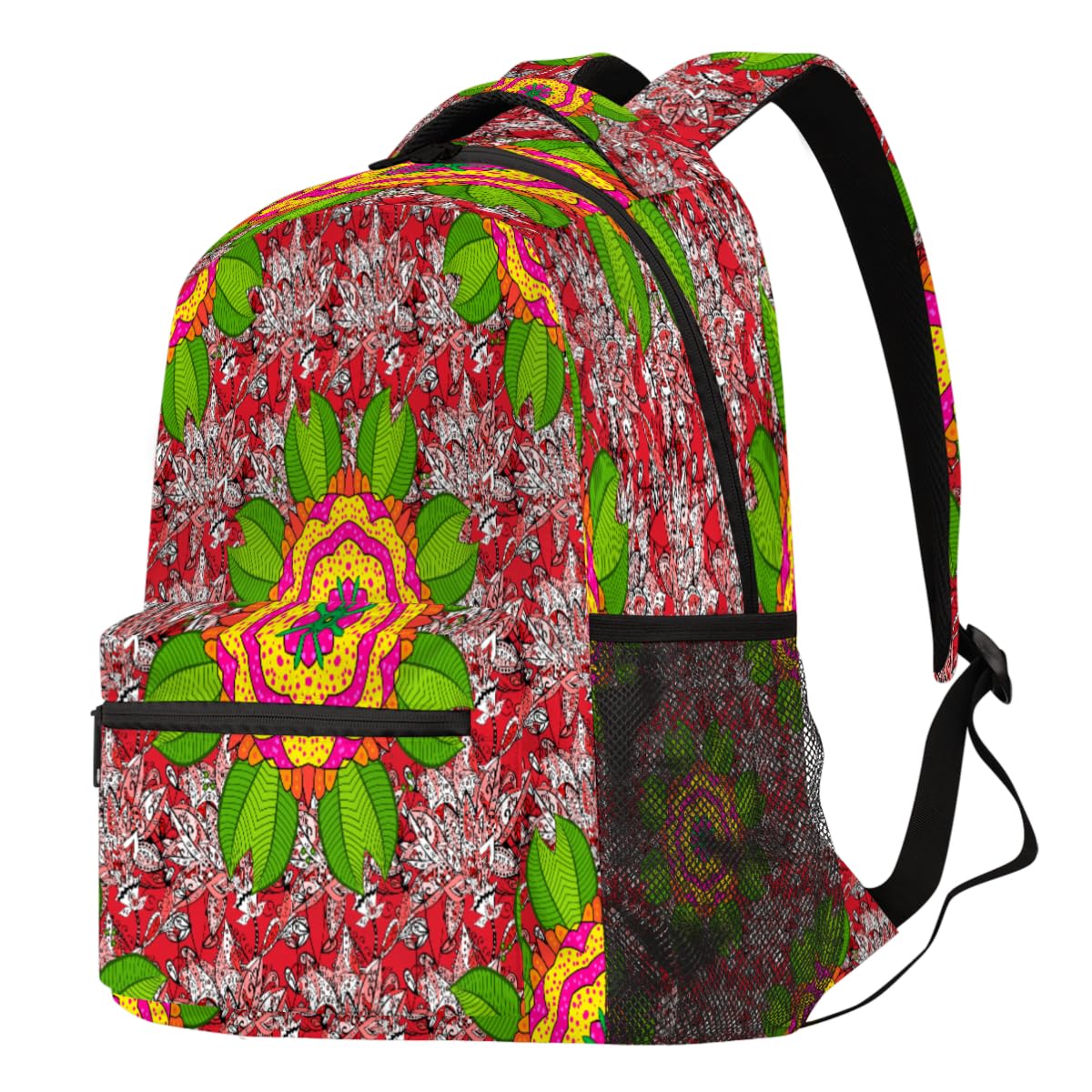 Sac à dos d'école mandala fleur grand format idée cadeau ado - 8