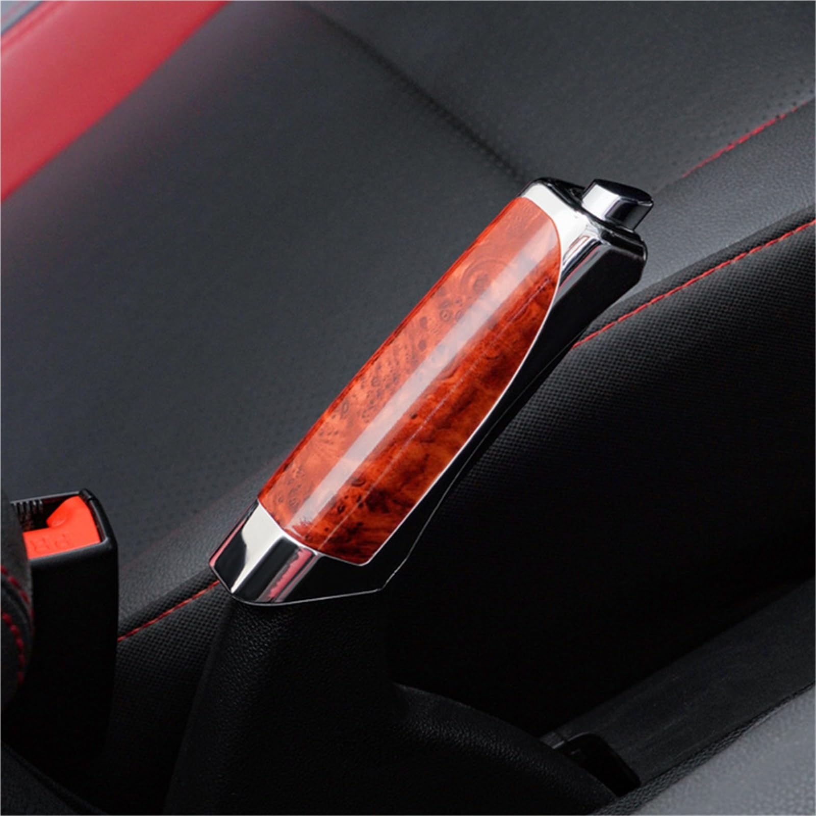 Handbremsengriffe 4 farben Auto Hand Brems Abdeckung Handbremse Griffe Schutz Carbon Faser Feststellbremse Dekoration Shell(D)