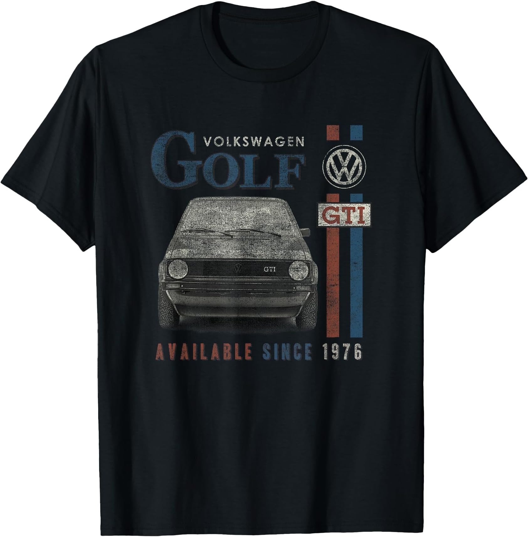 Golf GTI Racing Distressed T-Shirt, Small