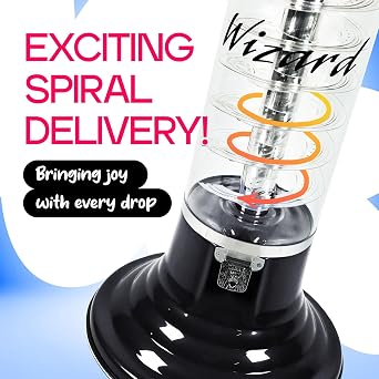 Gumball Machine Original Spiral - 4`10 Height - Set Up for $0.25 - Dispenses 1 Bouncy Balls & Toys in Round Capsules - Spin & Drop Vending Machines for Kids - Bubble Gum Machine - Black