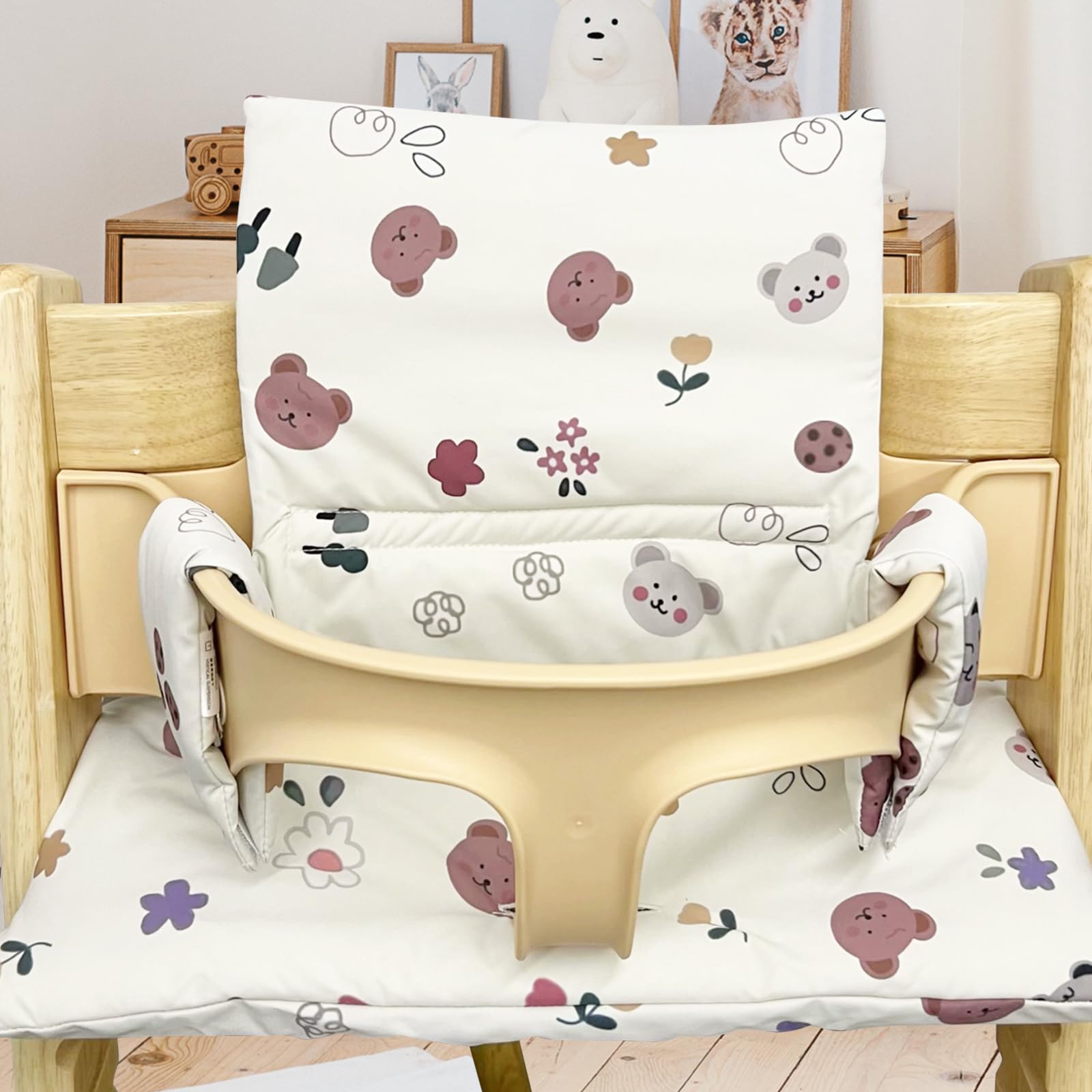 Coussin de Chaise Haute Stokke: Coussin de Siège Doux pour Bébés et Tout Petit avec Revêtement Laminé, Coussin de Rechange, Accessoires de Chaise Haute Compatible avec Stokke, Tripp, Trapp