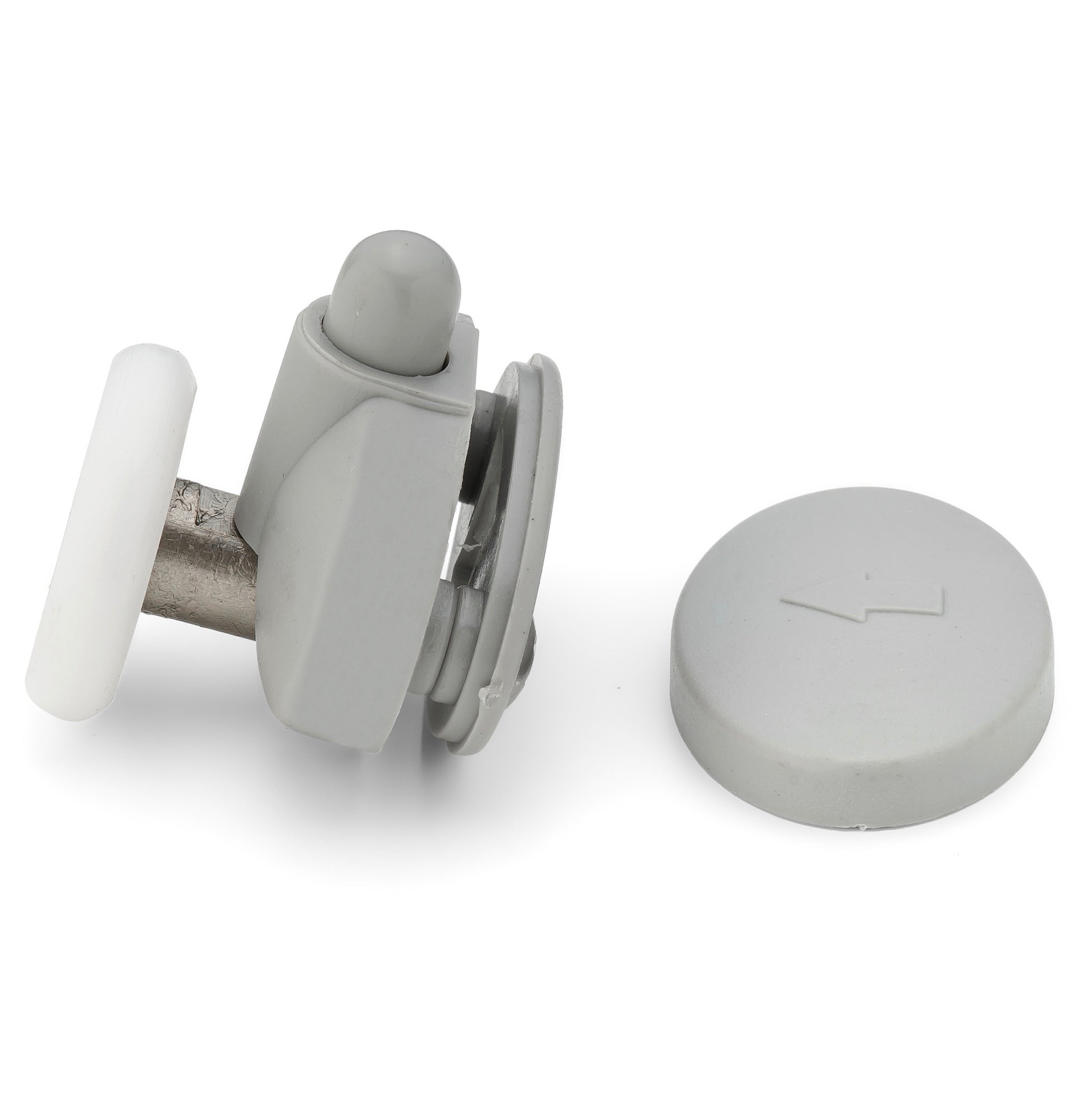 Juego De 4 Rodillos Ovalados Para Puerta De Ducha – 23 Mm – Acero Inoxidable Pulido (Linwnil)