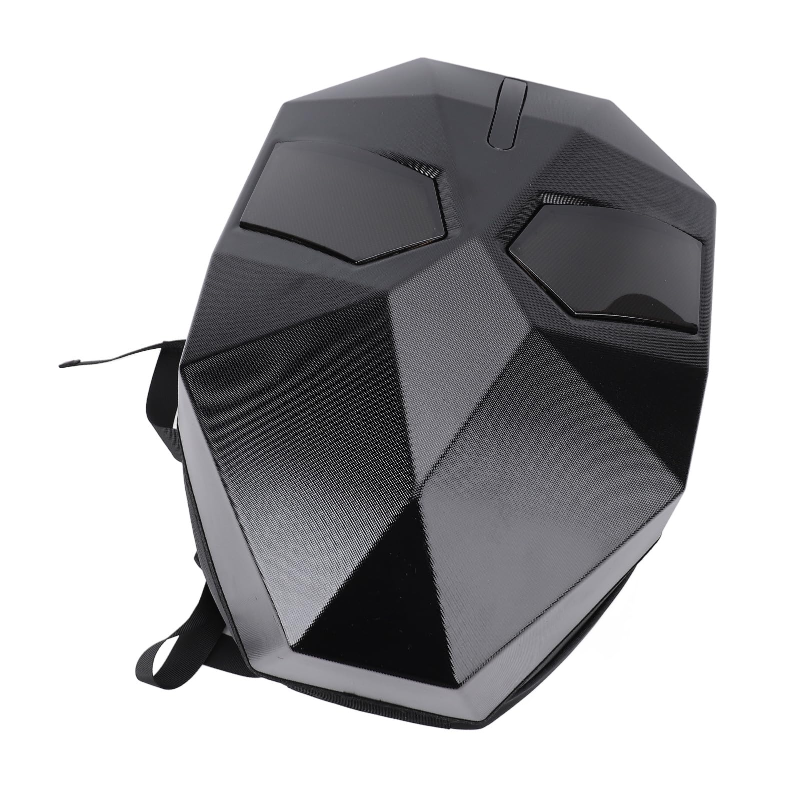 YWBL-WH Zaino per Moto a LED, Borsa per Casco di Grande capacità con Guscio Rigido con Schermo Programmabile per Uomo