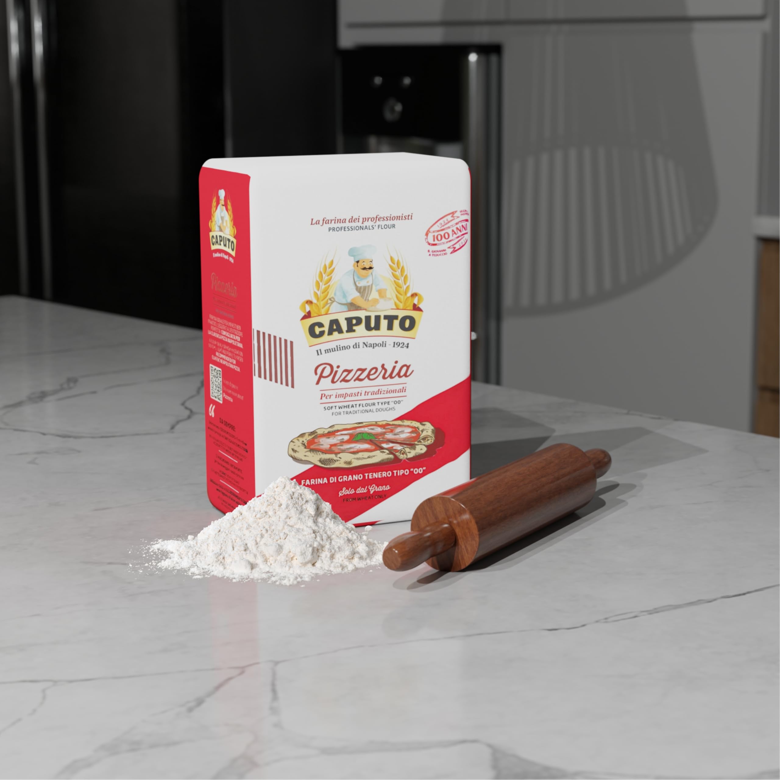 Caputo Pizzeria - Harina Italiana, Para Pizza Napolitana Clásica - Distribuido por Laborawi (2 Kg) — view 7