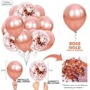 Zyozique Birthday Decorations Combo Set | Birthday Decorations Items - Paper Banner , Balloons, Star Foil Balloon, RoseGold Confetti Balloons, Ligt & Foil Curtains (Pack Of 70) gallery image