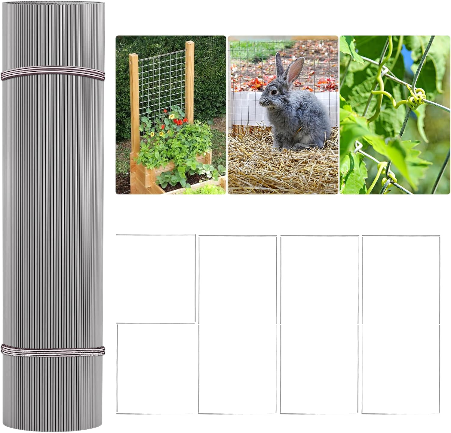 2000 Pcs 22 Gauge Galvanized Wire - 13.8 Inches Tag & Label Wire for Floral Crafts, Auto Repair & DIY Projects (Silver,Diameter: 0.75mm/0.03inchs)