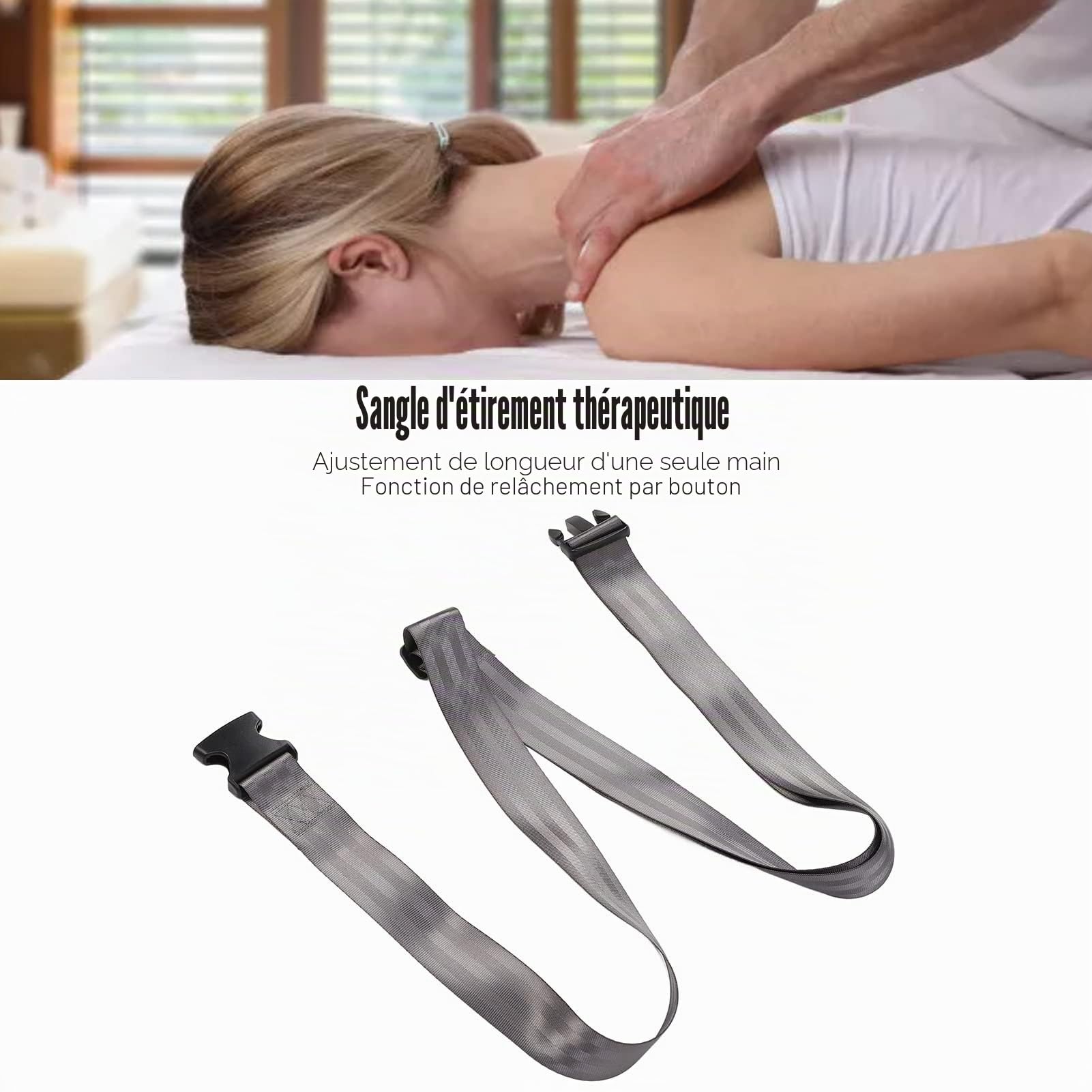 Luqeeg Ceinture de Mobilisation des Extrémités, Ceinture Mulligan, Bande Destinée à la Physiothérapie, à la Rééducation, aux étirements, à la Traction Manuelle, à la Mobilité, Ceintures de(2#)