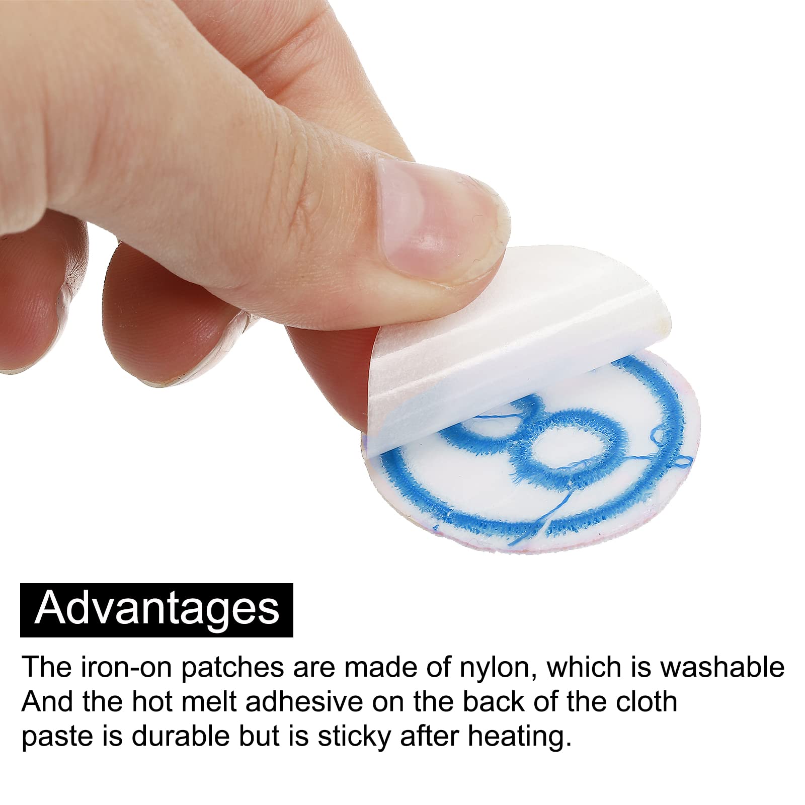 Étiquette SOURCING MAP 3x3cm Numéro 1-20 Écusson Patch Thermocollant Broderie Jaune Tissu Pâte Numérique DIY Pour Habillement 20Pcs - Beaux-Arts Et Loisirs Créatifs