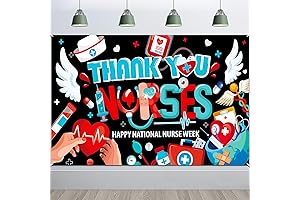 HOWAF Nurses Week Banner 2023 | Show Appreciation with Thank You Nurses Backdrop