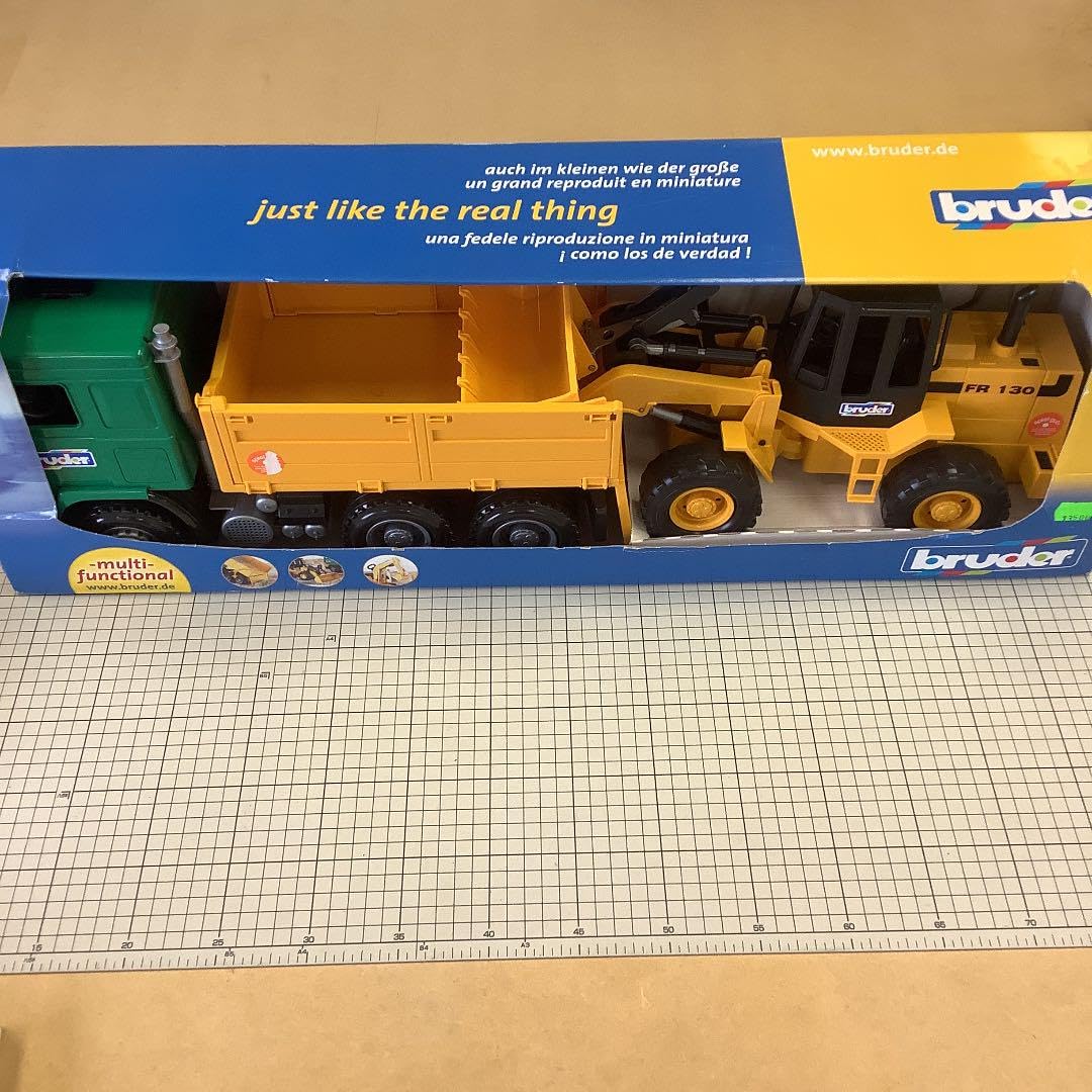 Amazon.co.jp: bruder 02912 ダンプカーとブルドーザーのセット : おもちゃ