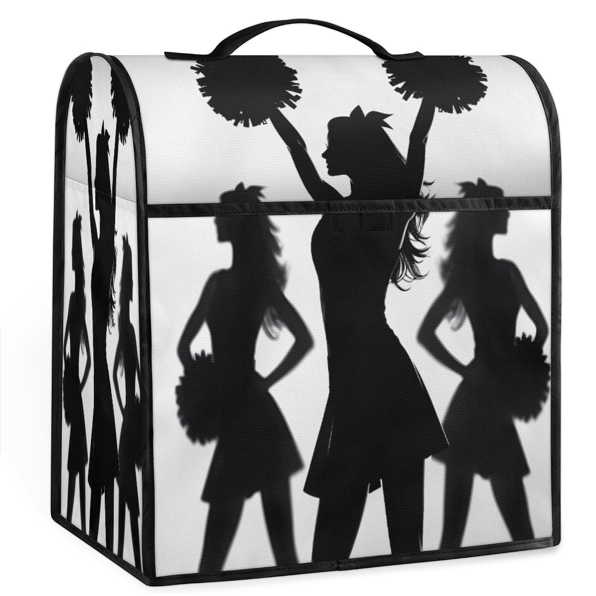 Coffee Maker Cover Cheerleading Kitchen Appliance Covers Small Appliance Covers Blender Cover Juicer Cover Dust Covers for Kitchen Appliances with Top Handle and Pockets,Washable,B460