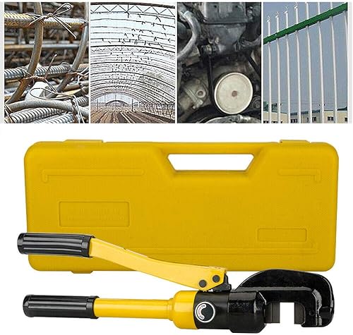 Miniatura 3 de DNYSYSJ Cortador de barras de refuerzo hidráulico (58 ") Herramienta de mano de corte de pernos de acero 0.630 in 8 toneladas wcaja de acero perno