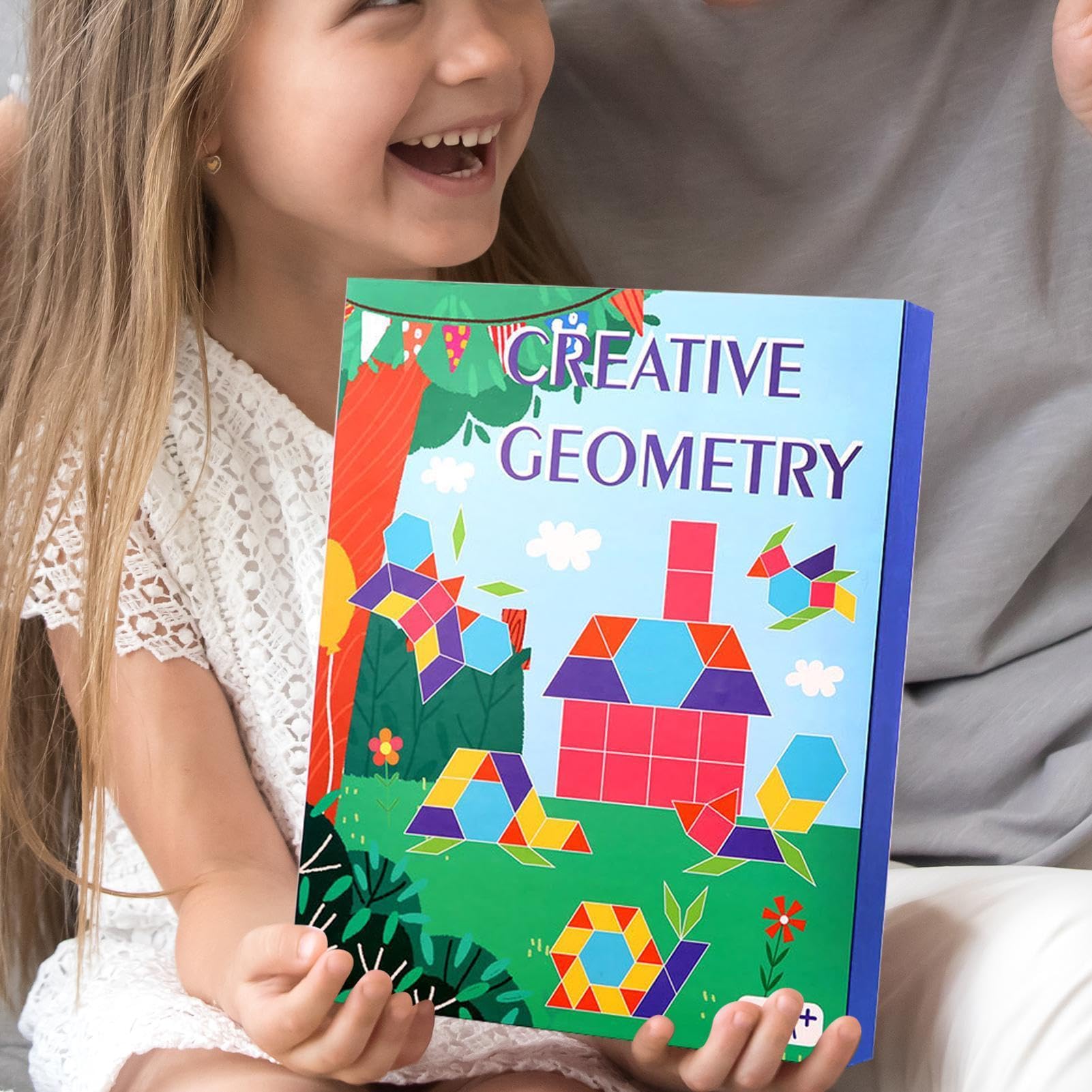Puzzle Tangram, magnetyczne wzorów Zestaw z matematyki z drewna