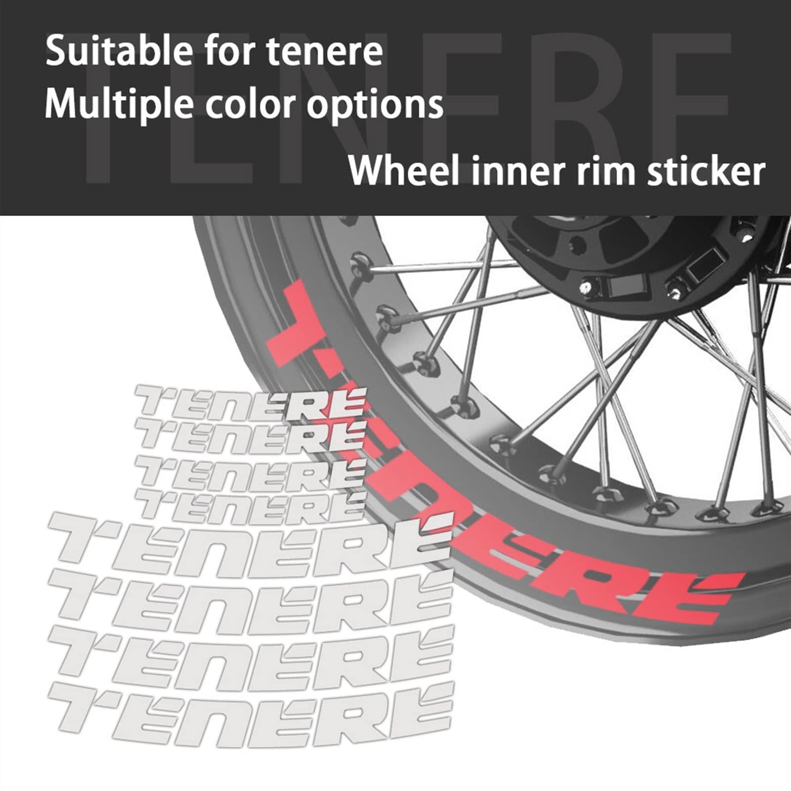 Motorfiets Wiel Decal Set Trim Bescherming Velg Voor Achter