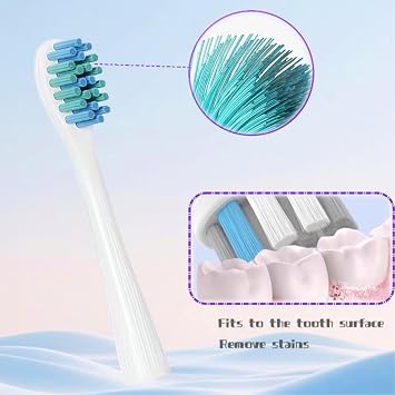 Replacement Toothbrush Head. Compatible for Usmile Y10 P10 Y1 Y4 Y5 Electric Toothbrush(White 4PCS)