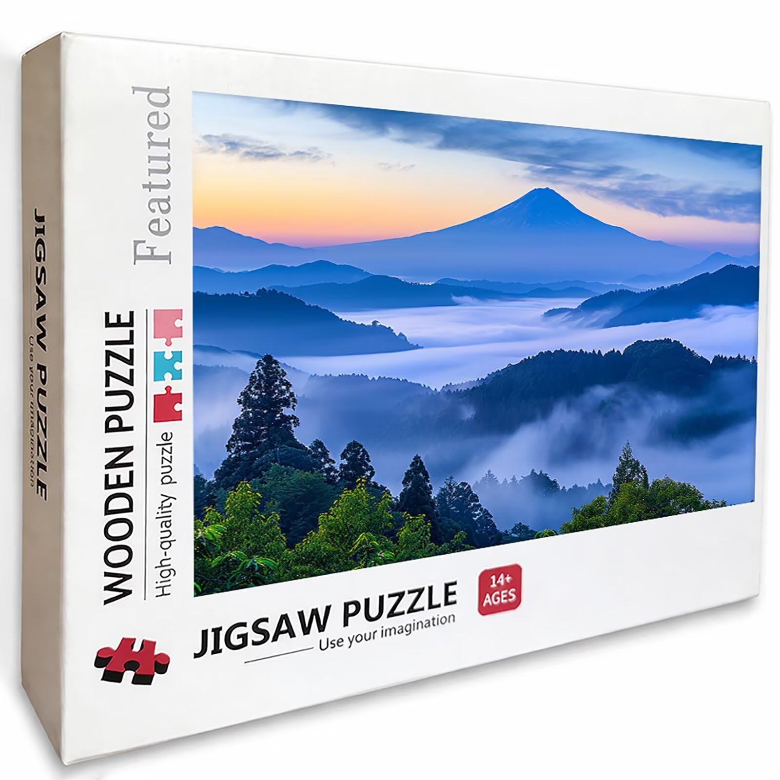 Puzzle 3000 elementów dla dorosłych, krajobraz, drewniane puzzle, 122 x 81 cm, części ściśle do siebie pasują, dla mężczyzn, kobiet, starszych seniorów, relaks i odstresowanie, dekoracja ścienna, góra