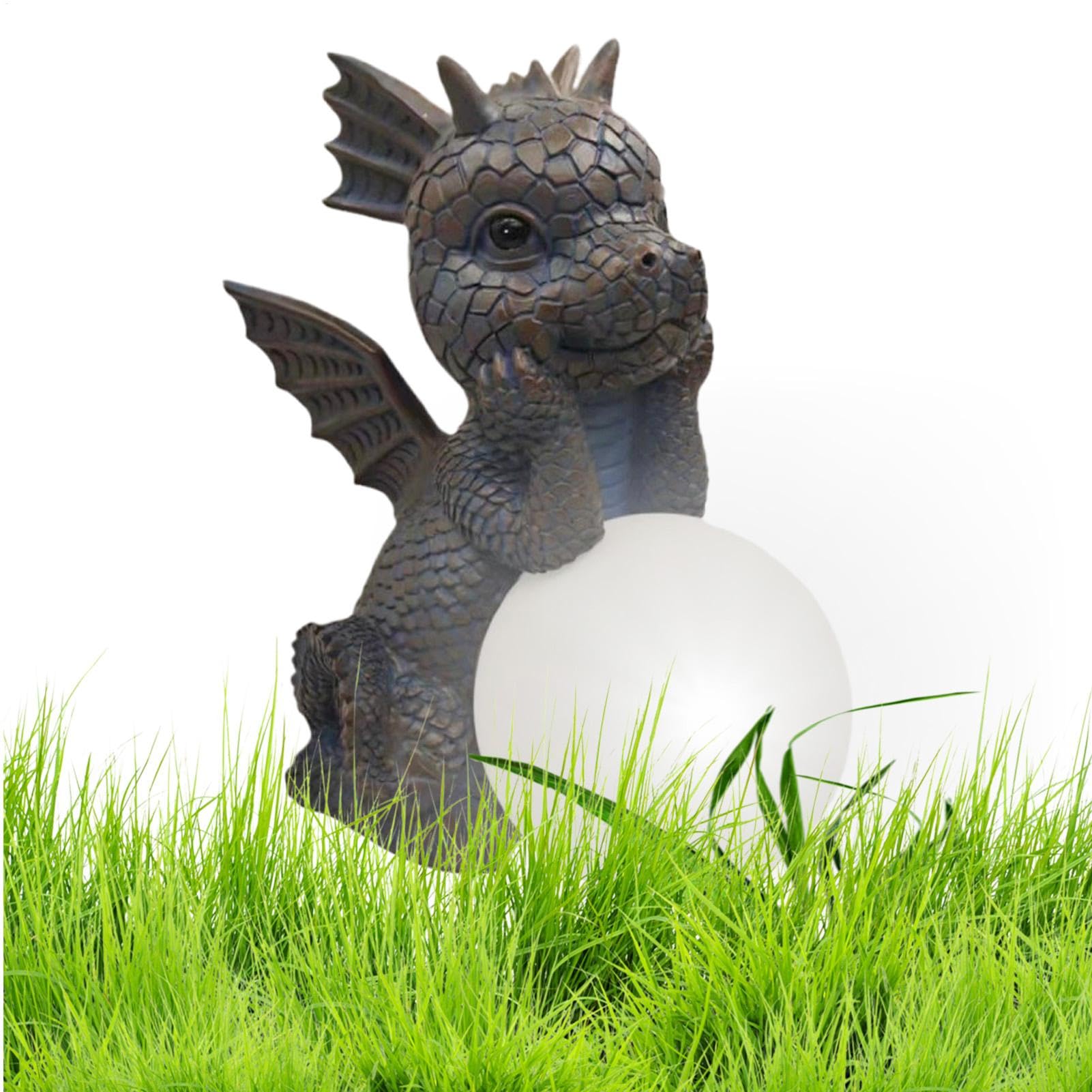 Statue dinosaure solaire cadeau idéal pour décoration de jardin extérieure