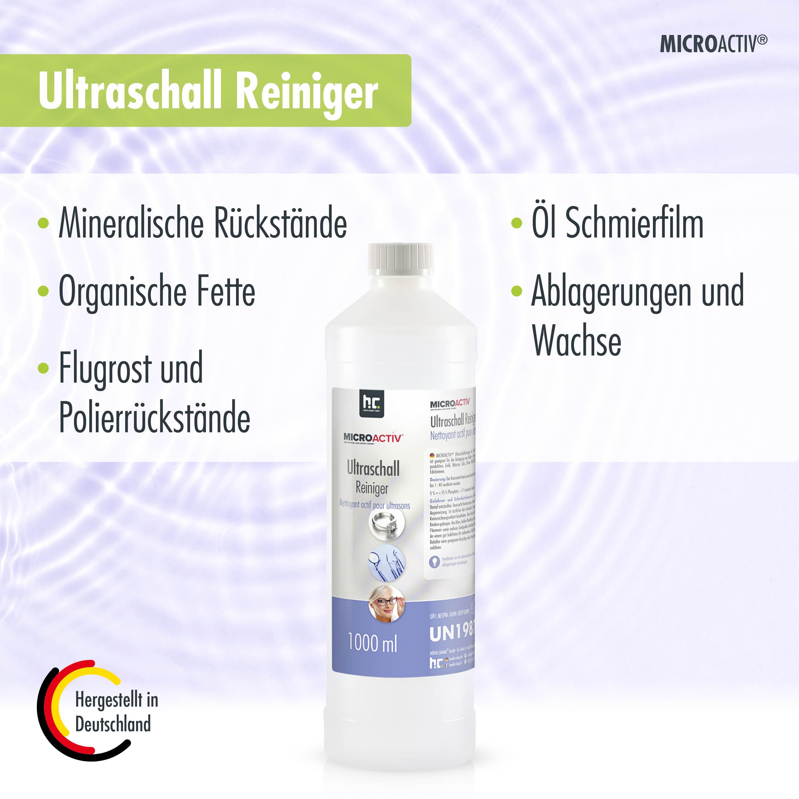 Microactiv 15 x 1 L Ultraschallreiniger