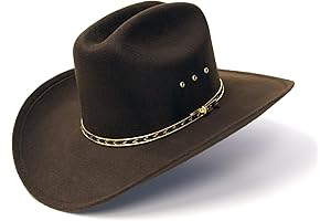 Rick Grimes Hat - Faux Felt Wide Brim Western Cowboy Hat