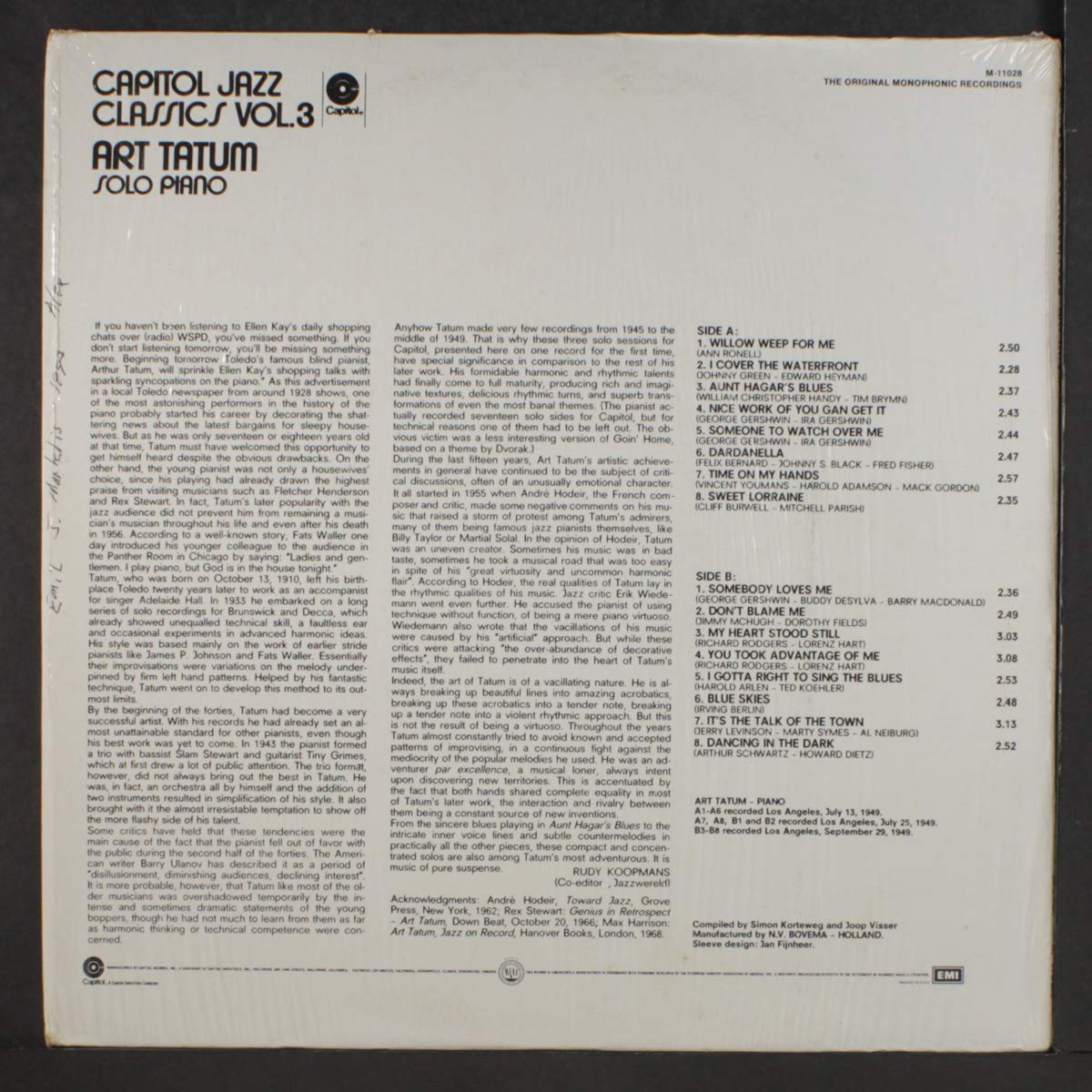 Solo Piano (Capitol Jazz Classics, Vol. 3)