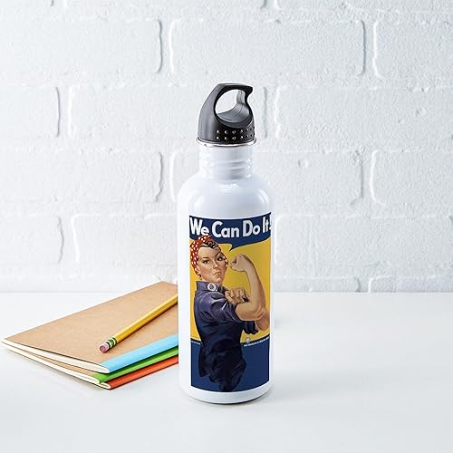 Miniatura 5 de CafePress We Can Do It_Y - Botella de agua de acero inoxidable (1 botella de agua de 34 onzas)
