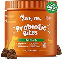 Vista 1 de Zesty Paws Probiotics for Dogs - Digestive Enzymes for Gut Flora, Digestive Health, Diarrhea & Bowel Support - Clinically Studied DE111 - Dog