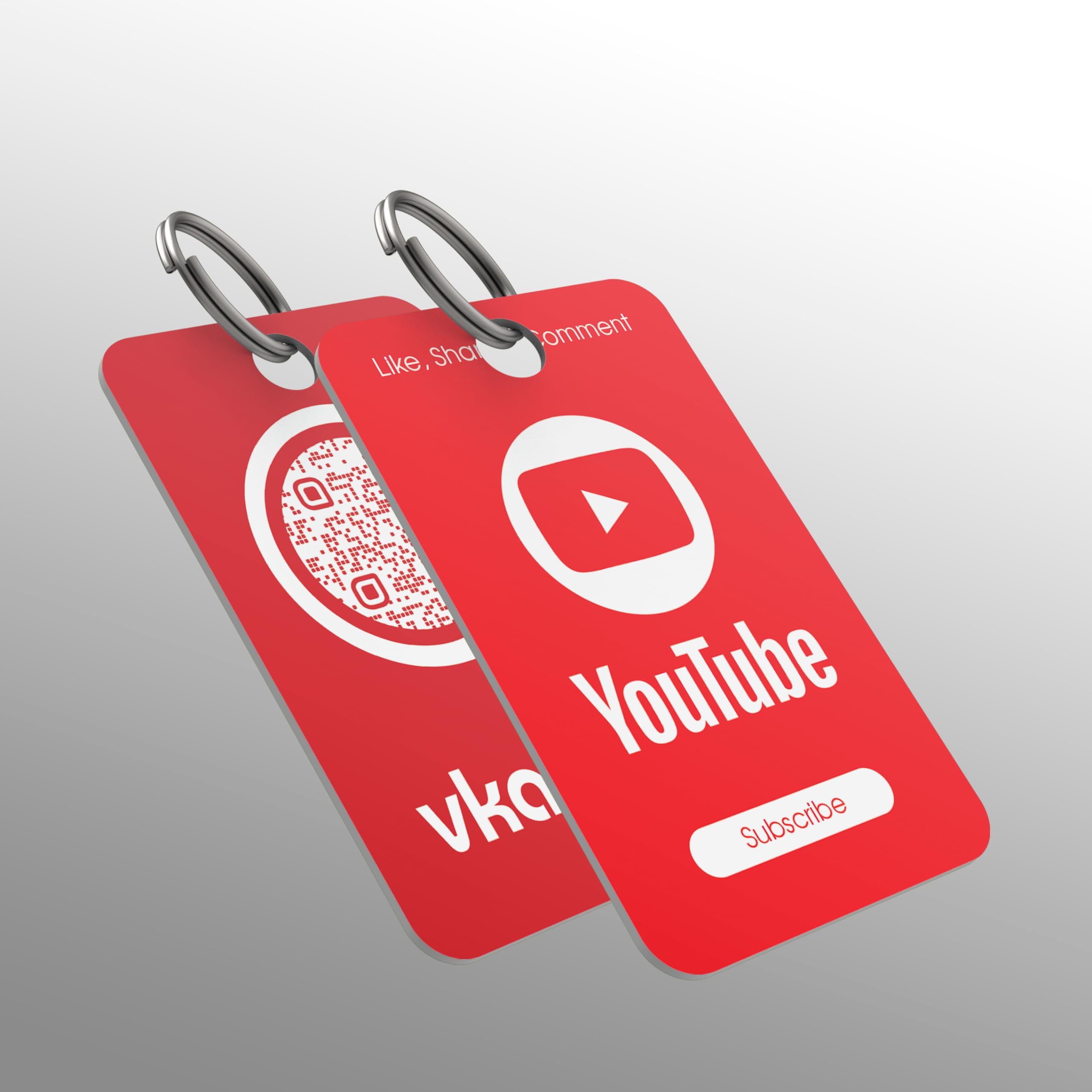 vkardz Youtube Subscribe Smart NFC Key Chain