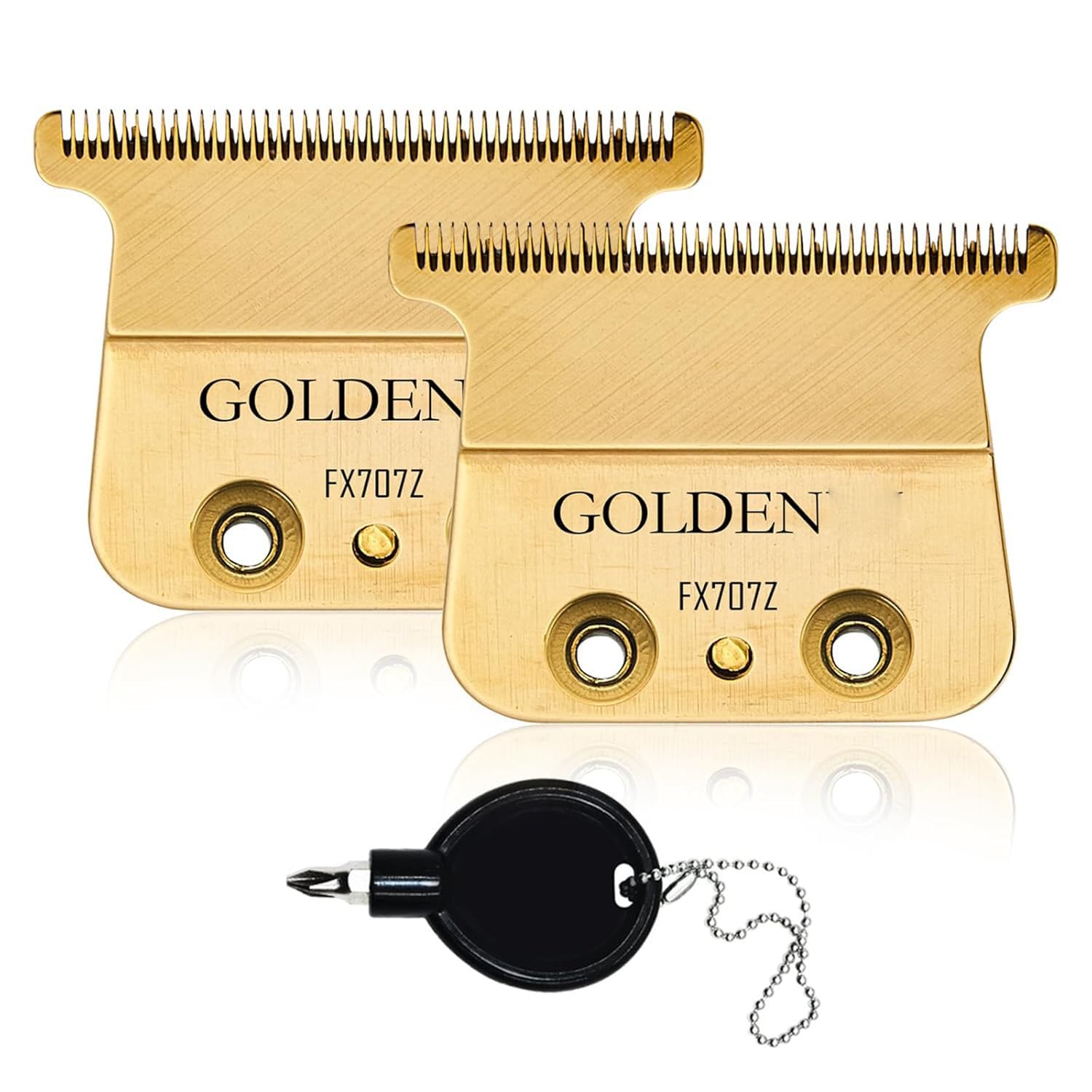 新品未使用 BaByliss Pro FX707Z ベビリス ゴールド　替刃 Amazon.com: 2PCS Gold FX707Z DLC Replacement Blades for BaByliss