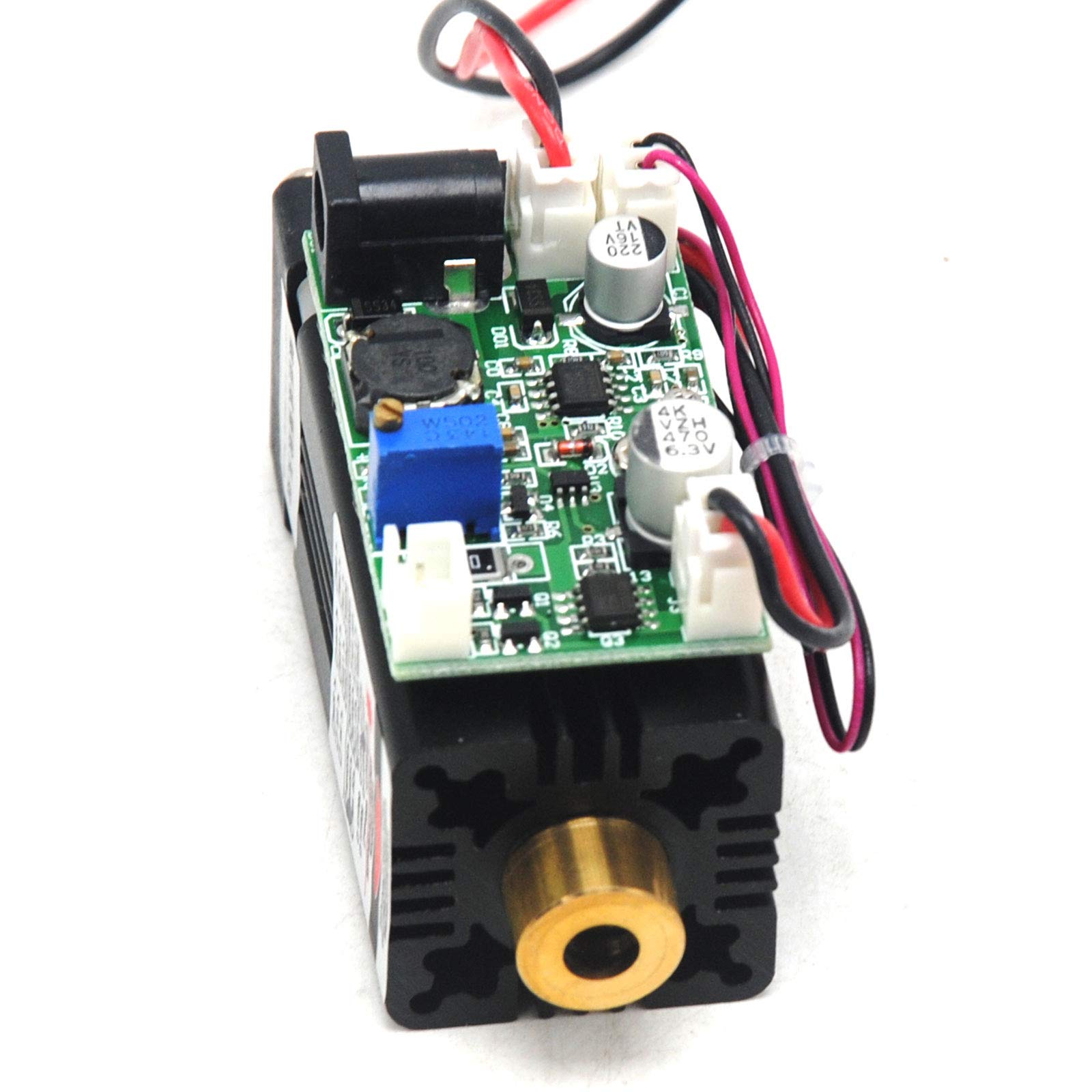 Industrial 405nm 100mw Violet Blue Laser Diode Module With K9 Lens Dot Line Cross Shape With Driver In 16x68mm 5v