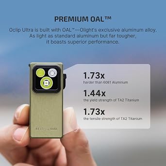 OLIGHT Oclip Ultra EDC Flashlight Clip-on Light 530 Lumens Bundle I3T 2 EOS Pocket EDC Flashlight