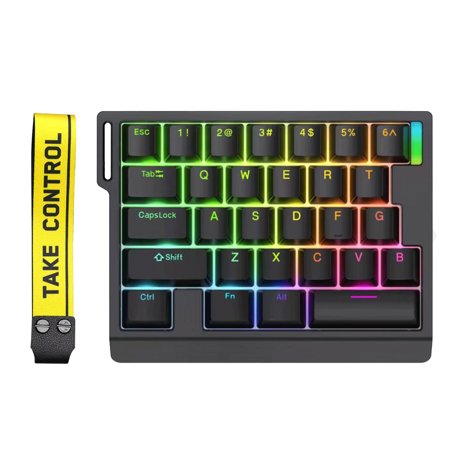 HE30 Rapid Trigger Gaming-Tastatur, Einhand-Magnetschalter, Hall-Effekt, RGB HotSwap, benutzerdefinierte mechanische Tastatur, einstellbare Betätigung, 8 kHz Hyper Polling Rate