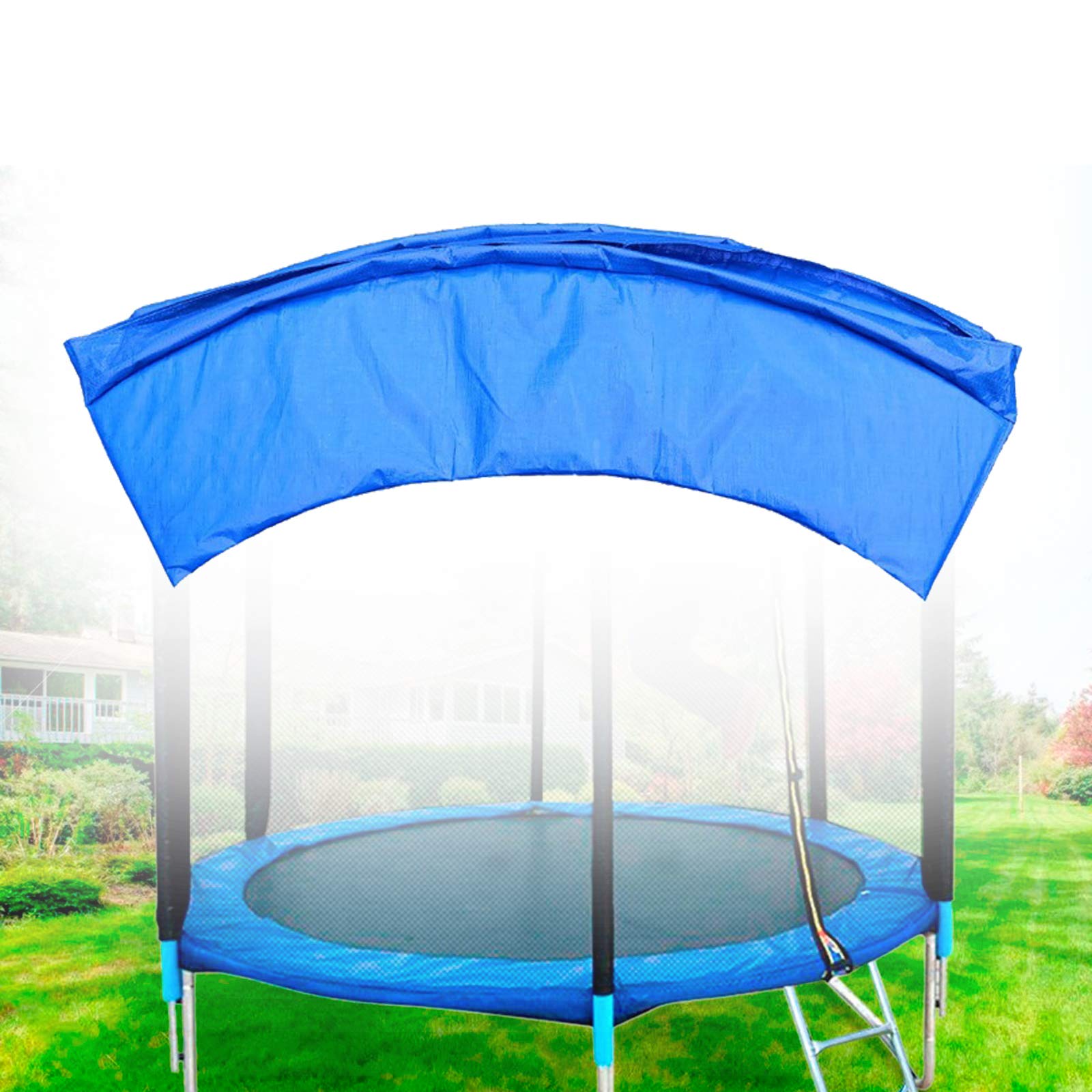 Copertura Molle Trampolino 244cm - PVC/PE Con Imbottitura - Verde/Nero - Sicurezza Antiumido - Foto 4