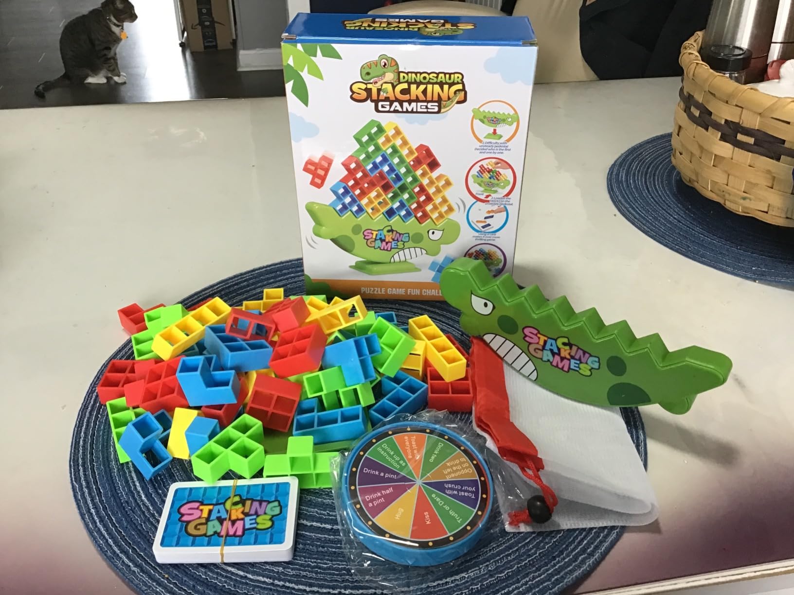DOEA 48 Pack Tetra Tower Game Stack Attack Game Balance Game Team Tower ...