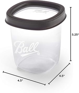 Ball Jar Plastic Freezer Jars 16-Ounces (2-Count)