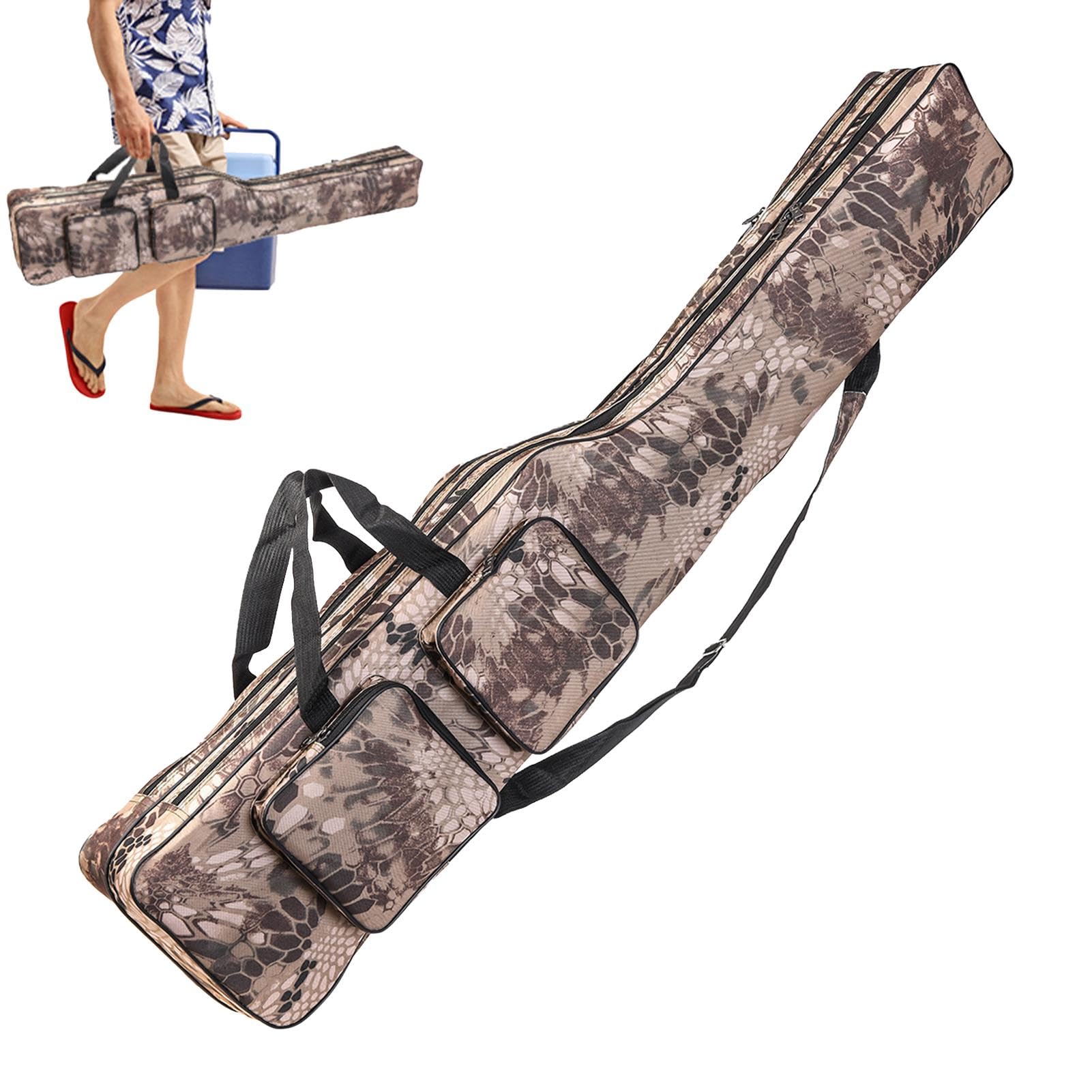 Custodia per canna da pesca – Borsa portaoggetti a 2 strati, ampia apertura, grande capacità, per gli appassionati di pesca, Ssc, Refer to , Unisex | Grande Borsa Per Canna Da Pesca Per Lago Acqua Salata Acqua Barca Kayak Spiaggia Campeggio Escursionismo