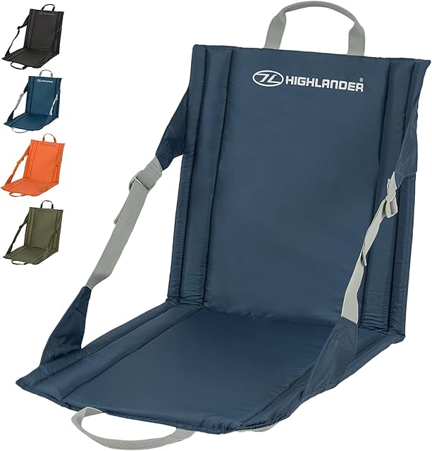 Highlander Folding Garden Camping Chair - Lightweight 380g - Holds up to 100kg - x256 Times it's Mass! Enjoy Foldable Camp Chairs While Enjoying The Healthy Outdoors
