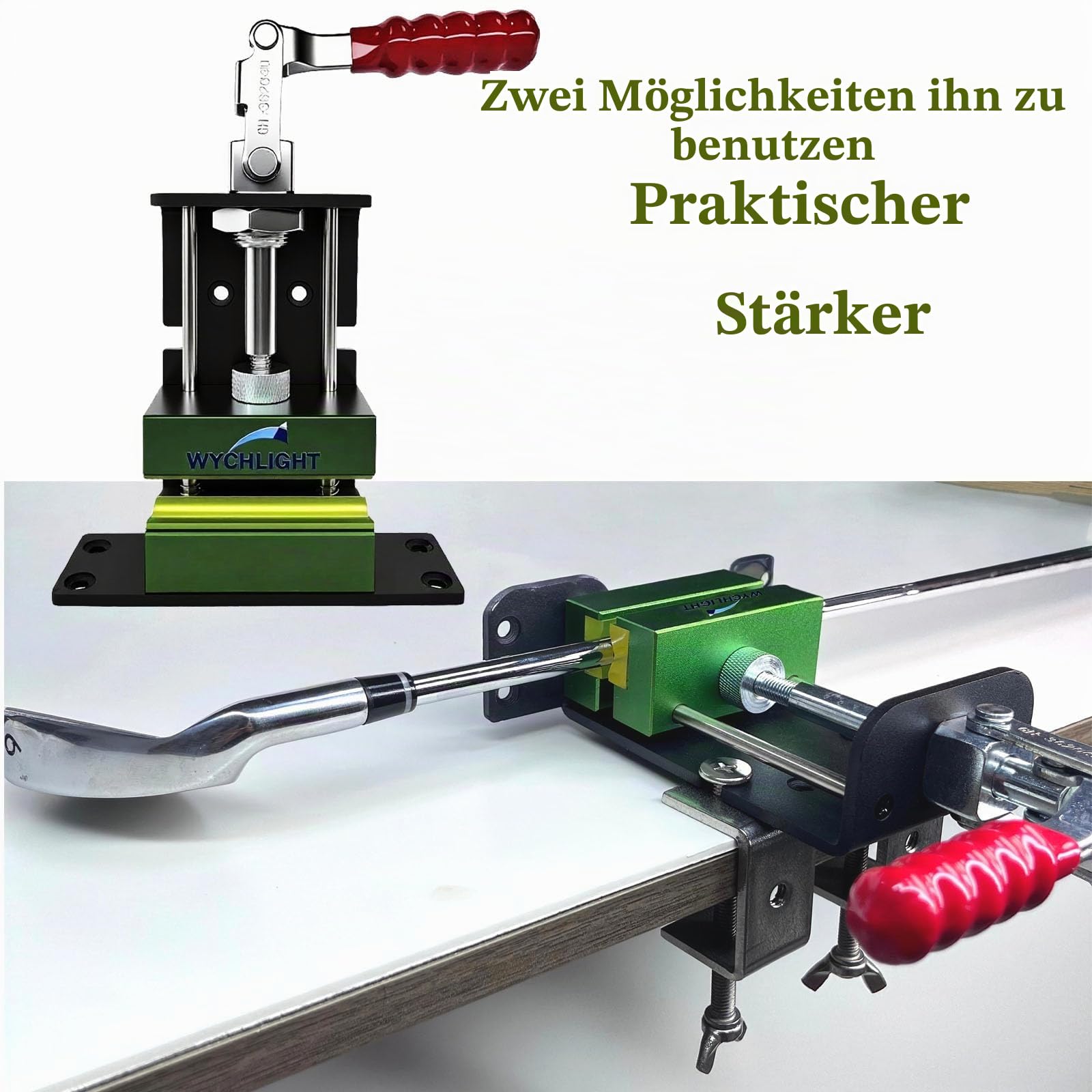 Golf club mit unbohrten und bohrbohrern ist erweitert worden, und golf betreibt einen abrisswerkzeug mit. Club 1 zieht das werkzeug mit 4 schrauben und einer schnappklinge mit 10 band