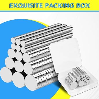 BEST CHOICE MAGNETS 500Pcs Small Magnets, 7 Sizes Refrigerator Magnet