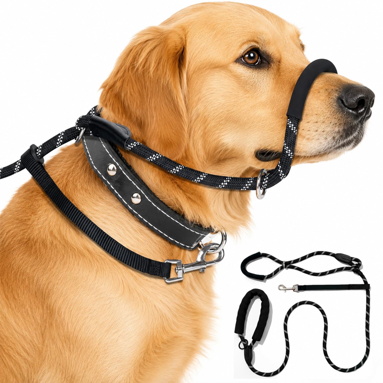 Figure of 8 Dog Lead, 1.8m Anti Pull Padded Training Long Lead for Dogs