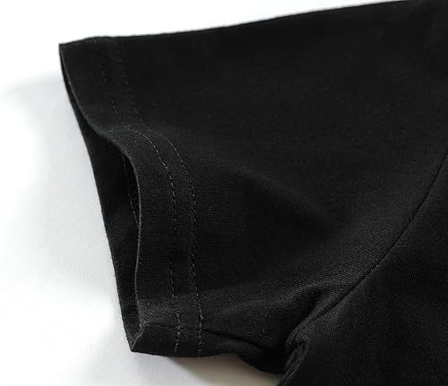 Miniatura 8 de Camiseta espeluznante que brilla en la oscuridad, manga corta, diseño de excavadora, para niñas, para fiesta de calabaza, Halloween