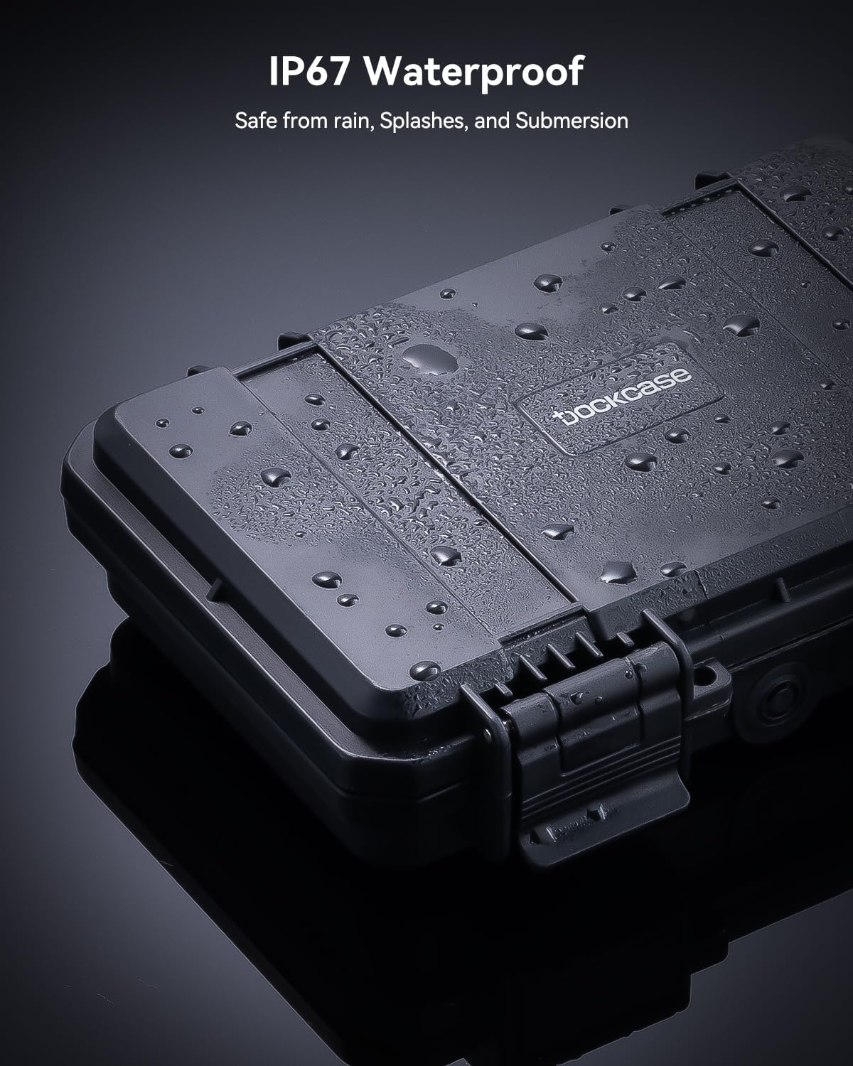 DOCKCASE Dual-Layer Memory Card Case, Holds 3 CFexpress A, 3 CFexpress B, 4 SD, 2 TF Cards, Fits 81F/71D USB-C HUB & Battery, Water-Resistant & Shockproof